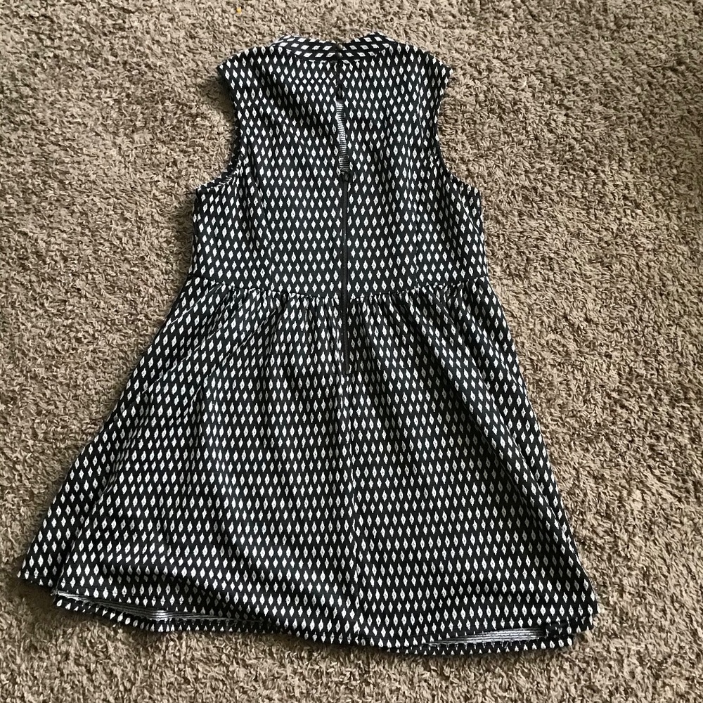 Patterned Black Dress